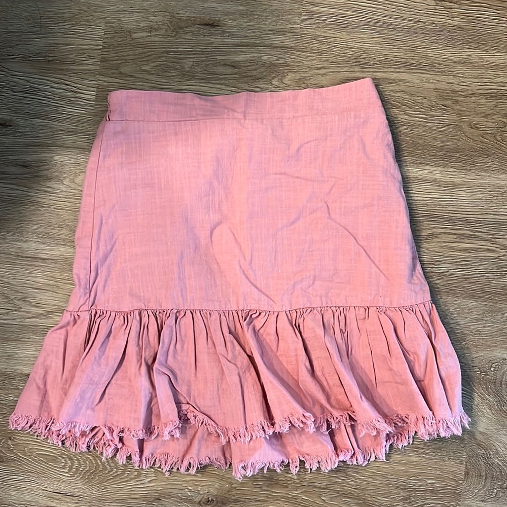 Soft pink mini skirt